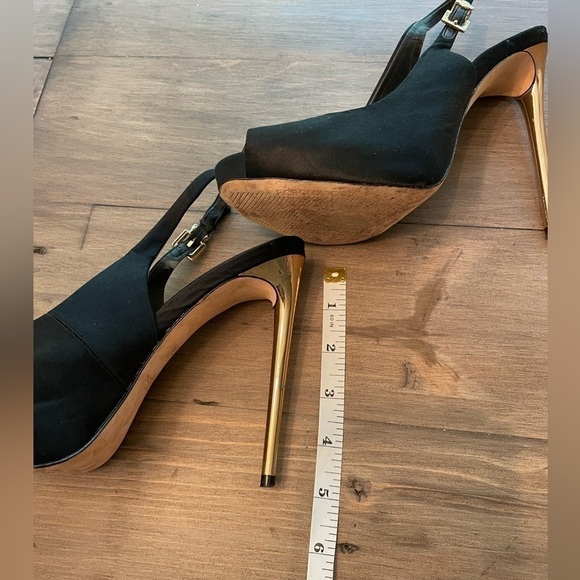 Bcbgmaxazria MA Peyton Peep Toe Platform Sandal Black - Picture 12 of 16